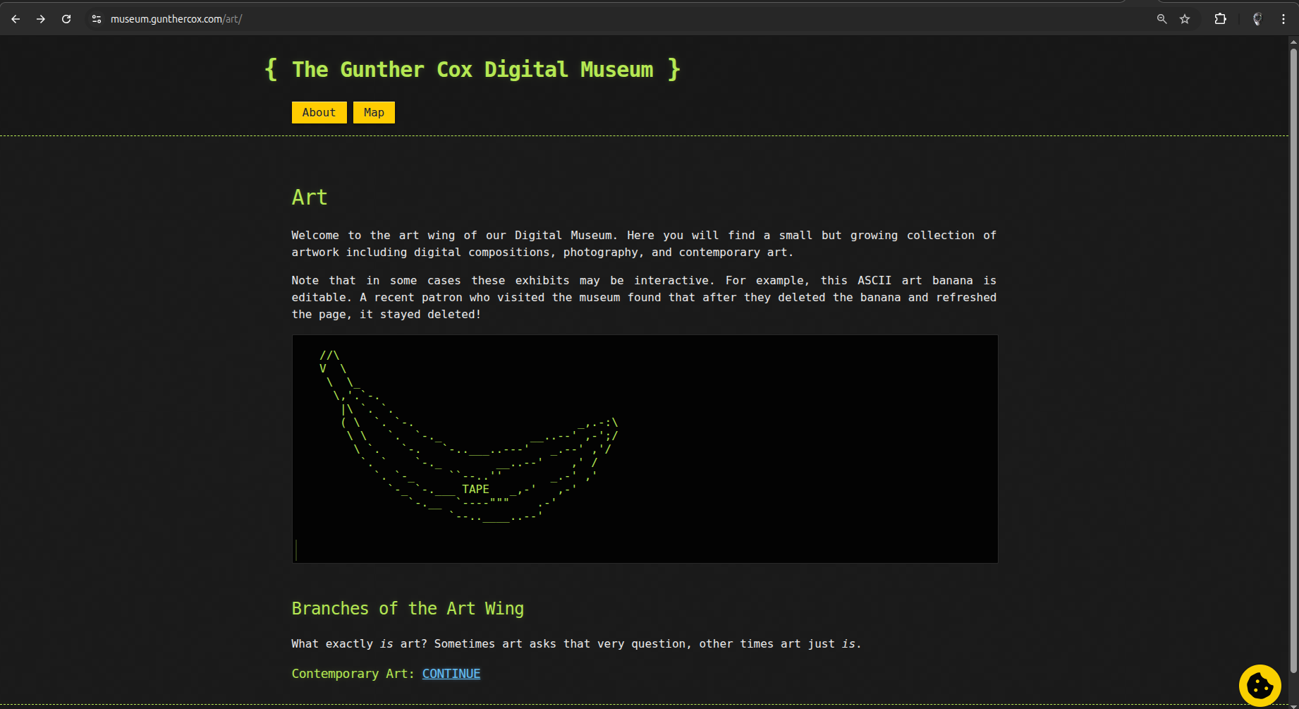Digital museum screenshot