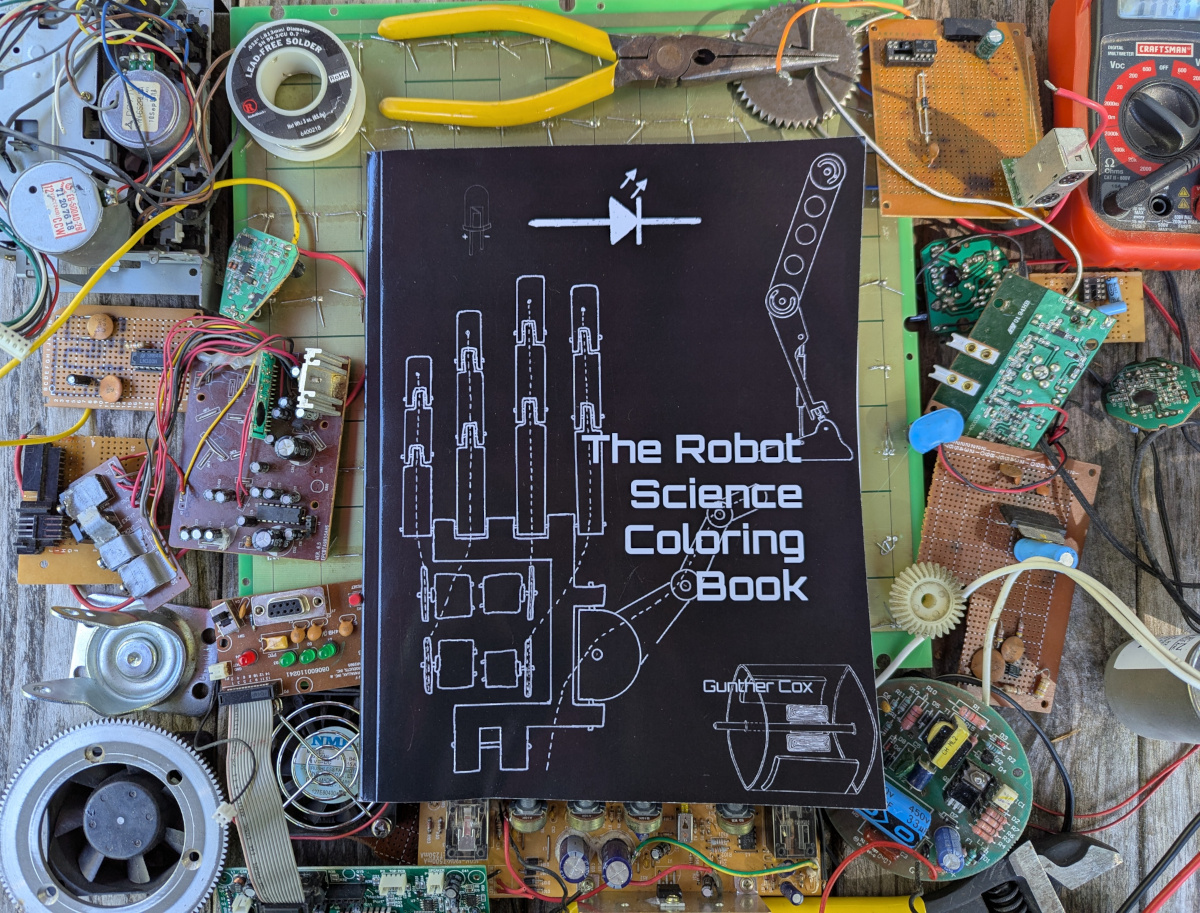 Cover banner for The Robot Science Coloring Book